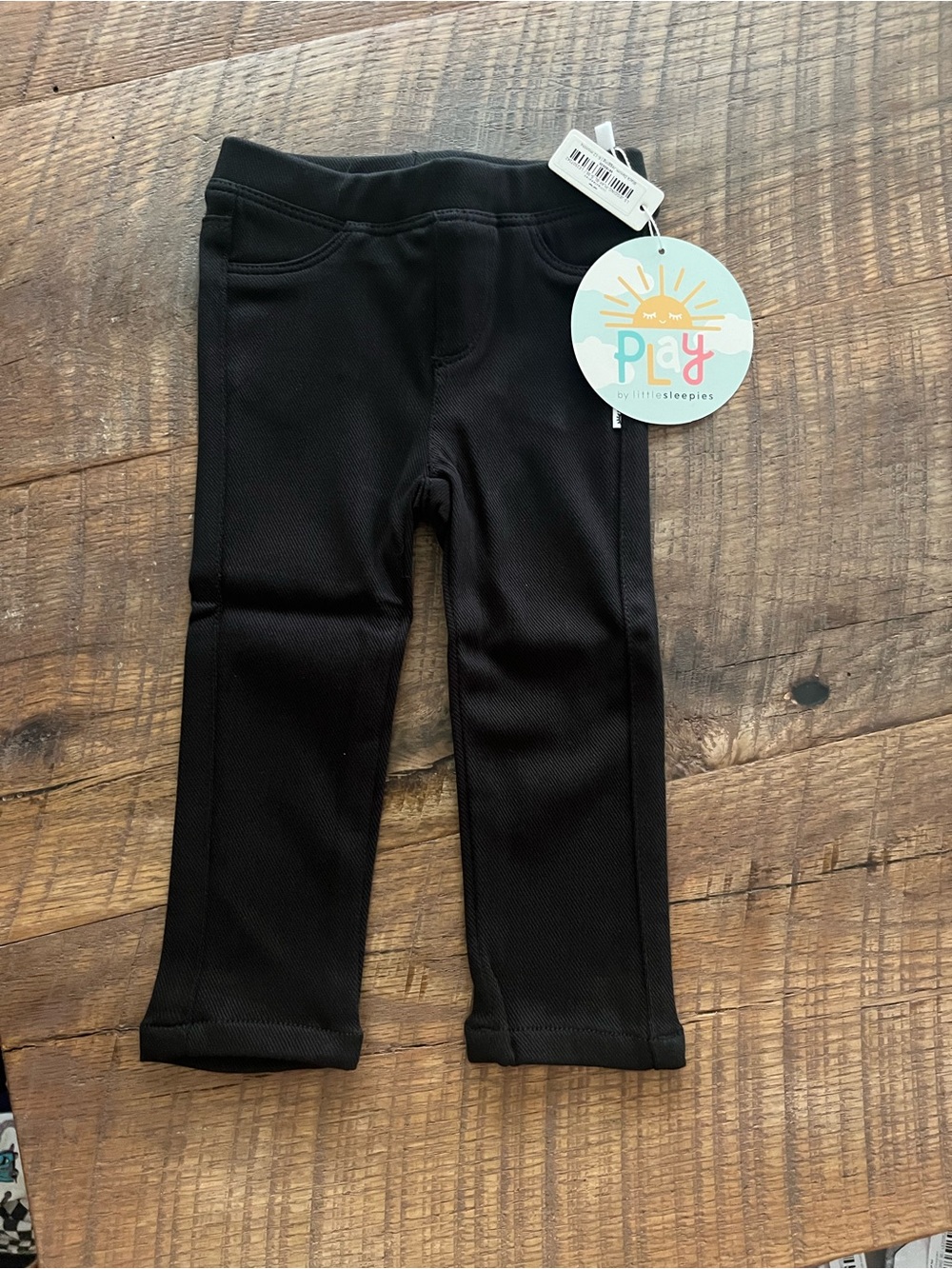 Little Sleepies Black Kids Leggings